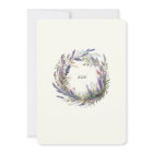 Watercolor Lavender Floral Regal Wedding