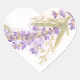 Watercolor Lavender Flowers Sticker