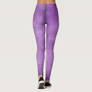 Watercolor Lavender Leggings - Purple Yoga Pants