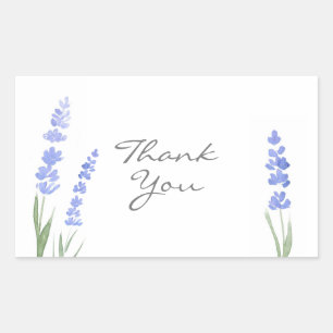 Watercolor Lavender Rectangular Sticker