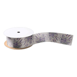 Watercolor Lavender Satin Ribbon