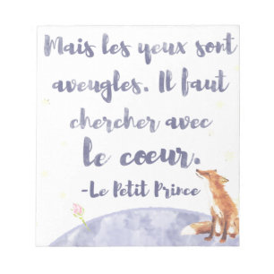 Watercolor Le Petit Prince The Little Prince Notepad