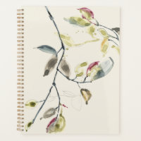 Watercolor Leaf Branch