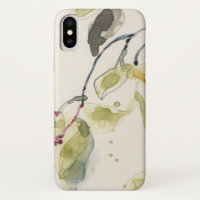 Watercolor Leaf Branch Triptych