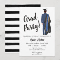 Watercolor Leavers Graduation Gown & Cap