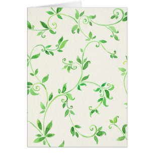 Watercolor leaves pattern