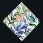 Watercolor Leaves  Pet Bandanna<br><div class="desc">Celebrate nature's beauty with this 'Watercolor Leaves' design. Featuring a vibrant pattern of colourful watercolor leaves paired with black line-art illustrations of leaves. This artistic design is perfect for nature lovers.</div>