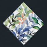 Watercolor Leaves  Pet Bandanna<br><div class="desc">Celebrate nature's beauty with this 'Watercolor Leaves' design. Featuring a vibrant pattern of colourful watercolor leaves paired with black line-art illustrations of leaves. This artistic design is perfect for nature lovers.</div>