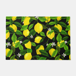 Watercolor Lemon 2 Doormat