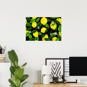 Watercolor Lemon 2 Poster