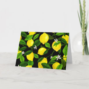 Watercolor Lemon 2 Thank You Card