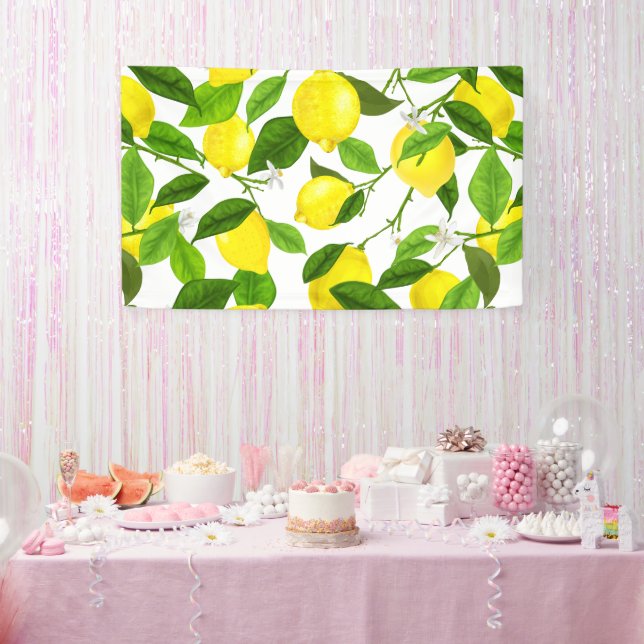 Watercolor Lemon Banner (Party)