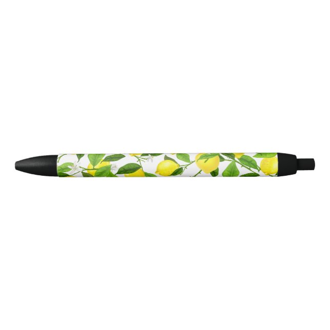 Watercolor Lemon Black Ink Pen (Front)