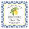 Watercolor Lemon Blue Tile Limoncello Thanks
