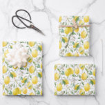 Watercolor Lemon Bouquet Summer Pattern Wrapping Paper Sheet<br><div class="desc">Add this bright and festive lemon wrapping paper to your gifts. It features watercolor lemon pattern. Perfect for weddings,  baby showers,  bridal showers,  birthdays and other events.</div>
