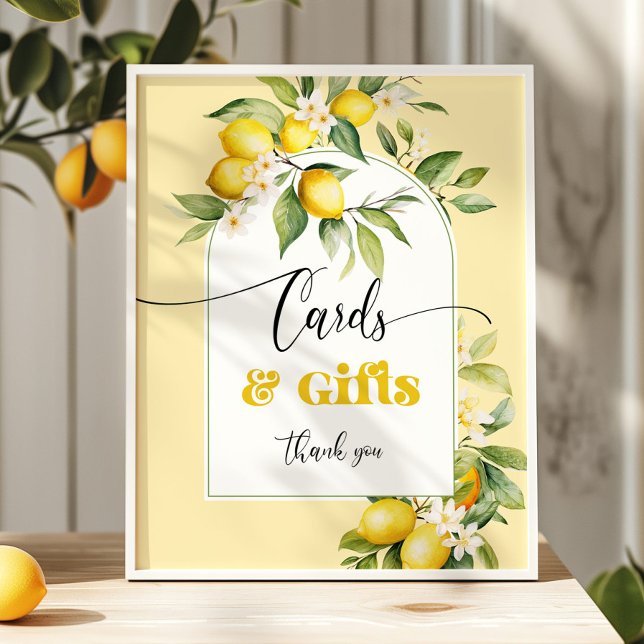 Watercolor Lemon Cards and gifts birthday Poster (Creator Uploaded)