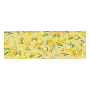Watercolor lemon IV Name Tag