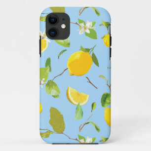 Watercolor Lemon & Leaves 3 Case-Mate iPhone Case