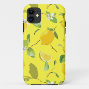 Watercolor Lemon & Leaves 4 Case-Mate iPhone Case