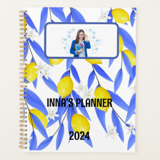 Watercolor Lemon Lime Citrus Planner