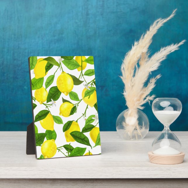 Watercolor Lemon Plaque (Side)