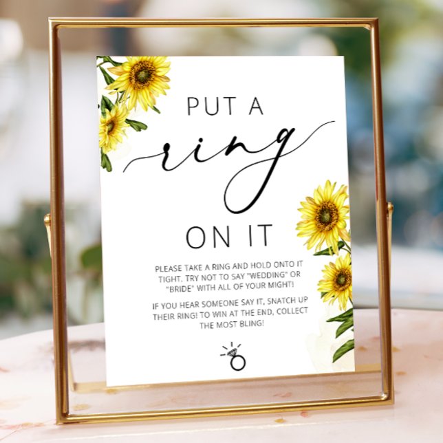 Watercolor Lemon Ring Game Bridal Shower Sign (Creator Uploaded)