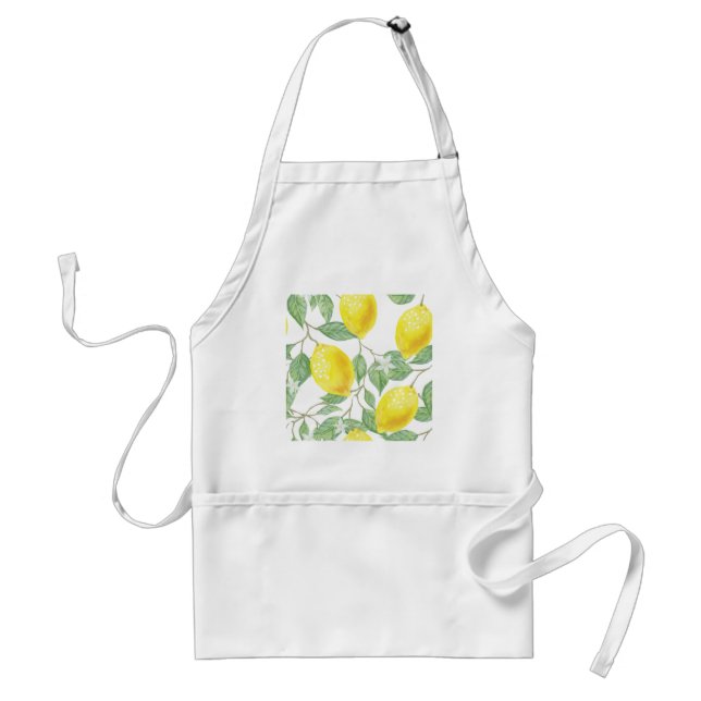 Watercolor Lemon Standard Apron (Front)