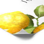 Watercolor Lemon Theme Welcome Sign