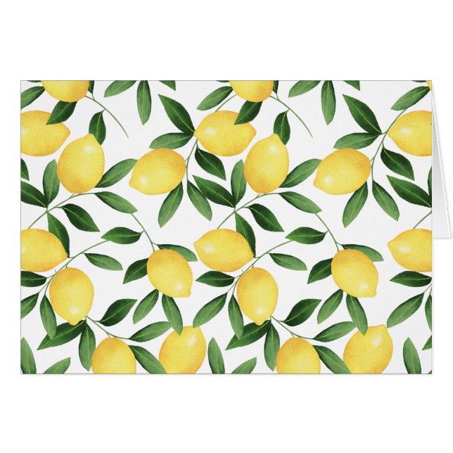WATERCOLOR LEMONS (Front Horizontal)