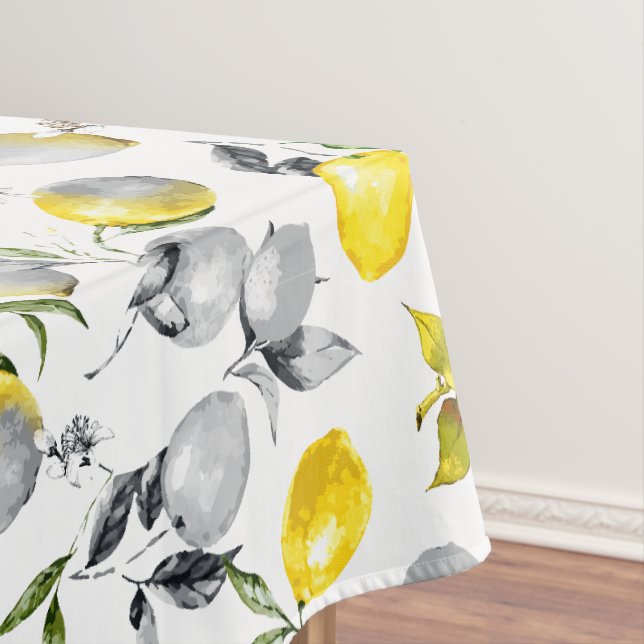 Watercolor lemons 14 tablecloth (In Situ)