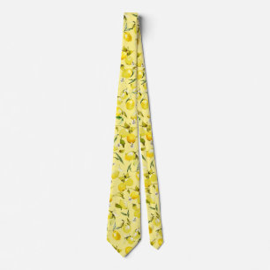 Watercolor lemons 16 tie