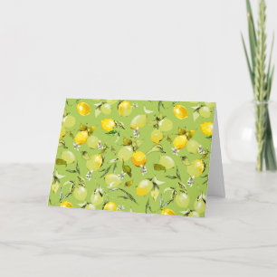Watercolor lemons 22 invitation