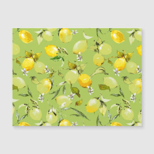 Watercolor lemons 22 magnetic invitation
