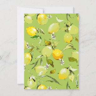 Watercolor lemons 22 save the date