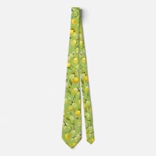 Watercolor lemons 22 tie