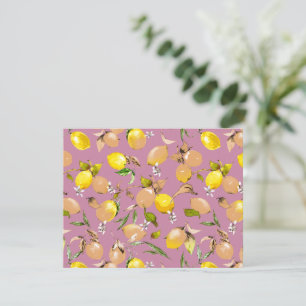 Watercolor lemons 25 announcement