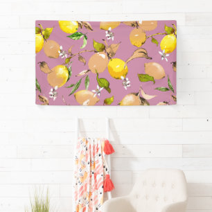 Watercolor lemons 25 banner