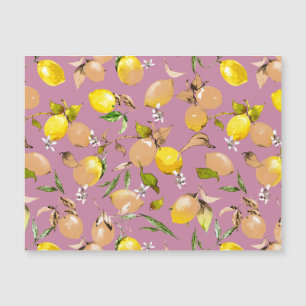 Watercolor lemons 25 magnetic invitation