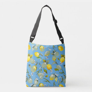 Watercolor lemons 27 crossbody bag