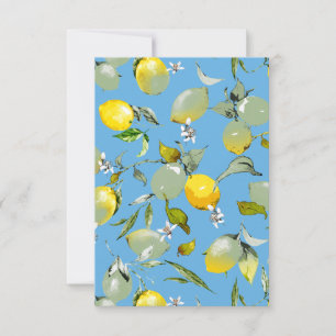 Watercolor lemons 27 save the date