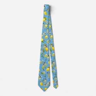Watercolor lemons 27 tie
