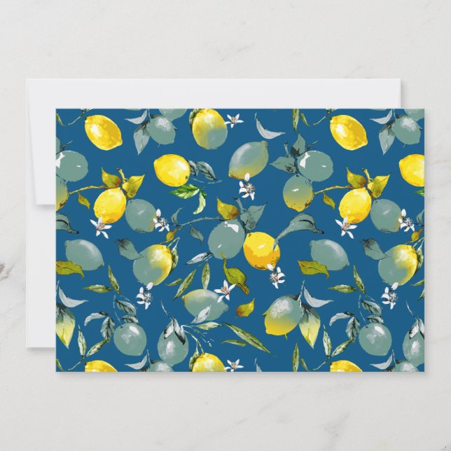 Watercolor lemons 29 announcement (Front)