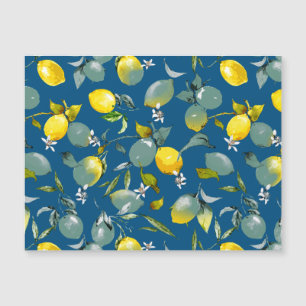 Watercolor lemons 29 magnetic invitation