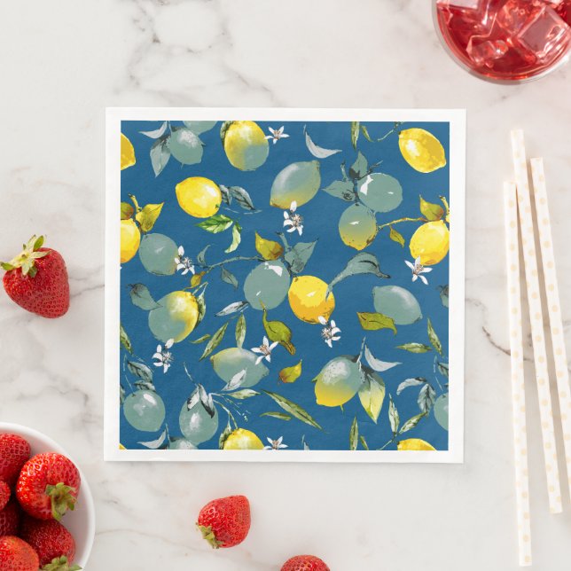 Watercolor lemons 29 napkin (Insitu)