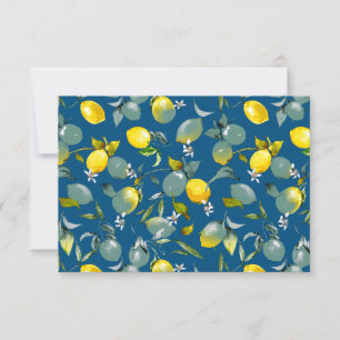 Watercolor lemons 29 save the date