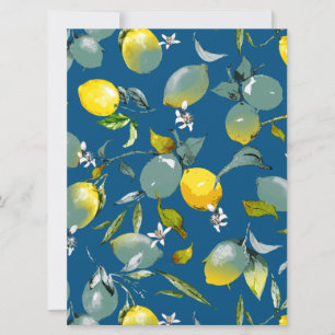 Watercolor lemons 29 save the date