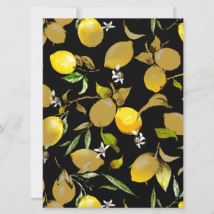 Watercolor lemons 30 save the date