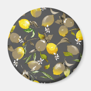 Watercolor lemons 34 magnet