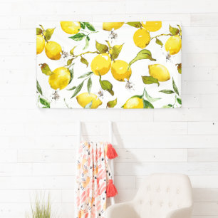 Watercolor lemons 5 banner