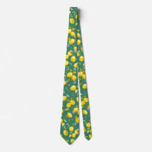 Watercolor lemons 6 tie